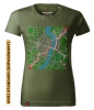 Koszulka damska standard VOYOVNIK "Urban Wayfinder" - khaki