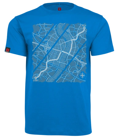 Koszulka męska VOYOVNIK "Urban Wayfinder (mono)" - niebieska