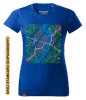 Koszulka damska standard VOYOVNIK "Urban Wayfinder" - niebieska