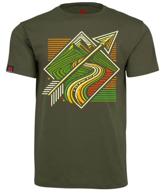 Koszulka męska VOYOVNIK "Trail Arrow" - olive