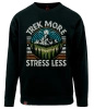 Bluza męska VOYOVNIK "Trek More, Stress Less (V2)" - czarna