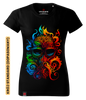 Koszulka damska standard VOYOVNIK "Colorblast Octopus" - czarna