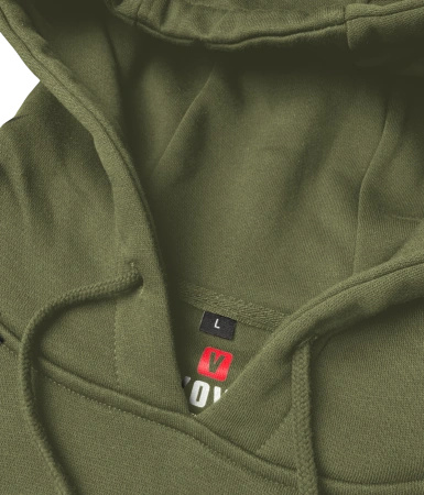 Bluza męska z kapturem VOYOVNIK "Edge Rush (mono)" - olive
