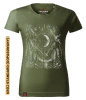 Koszulka damska standard VOYOVNIK "Lunar Echo (mono)" - khaki