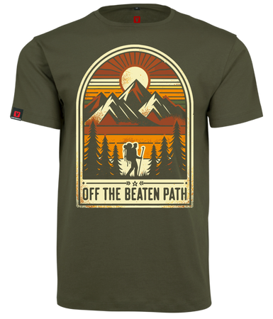 Koszulka męska VOYOVNIK "Off The Beaten Path" - olive, rozmiar 2XL [OUTDOOR]
