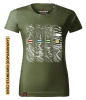Koszulka damska standard VOYOVNIK "Trail Chapters (mono)" - khaki