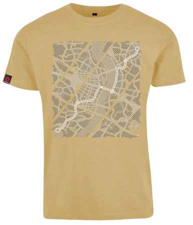Koszulka męska VOYOVNIK "Urban Wayfinder (mono)" - jasny beż