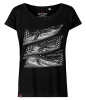 Koszulka damska oversize VOYOVNIK "Winter Journey (mono)" - czarna