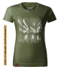 Koszulka damska standard VOYOVNIK "Northern Stillness (mono)" - khaki