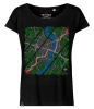 Koszulka damska oversize VOYOVNIK "Urban Wayfinder" - czarna