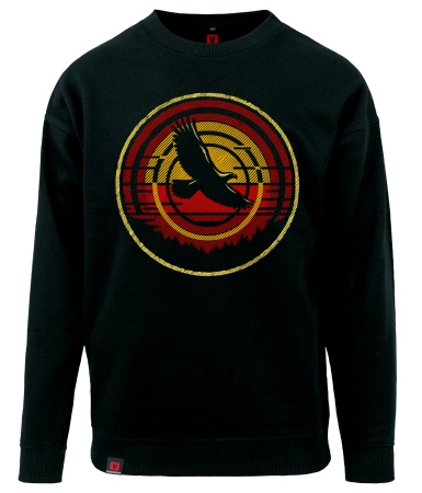 Bluza męska VOYOVNIK "Mountain Eagle (V2)" - czarna