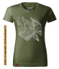 Koszulka damska standard VOYOVNIK "Dirt Momentum (mono)" - khaki
