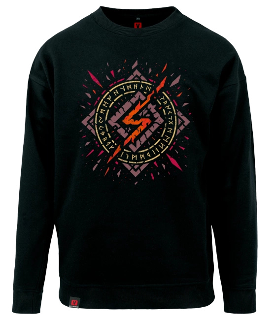 Bluza męska VOYOVNIK "Ash Sign" - czarna