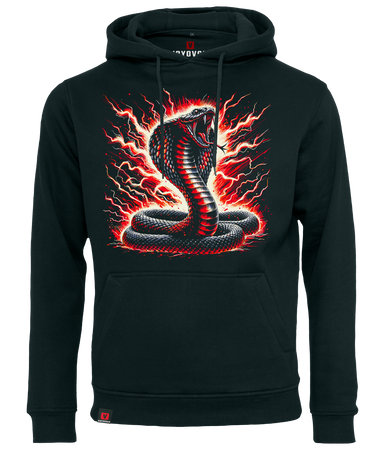 Bluza męska z kapturem VOYOVNIK "Cobra Strike" - czarna, rozmiar L [OUTLET]