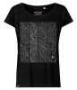 Koszulka damska oversize VOYOVNIK "Contour Quest (mono)" - czarna