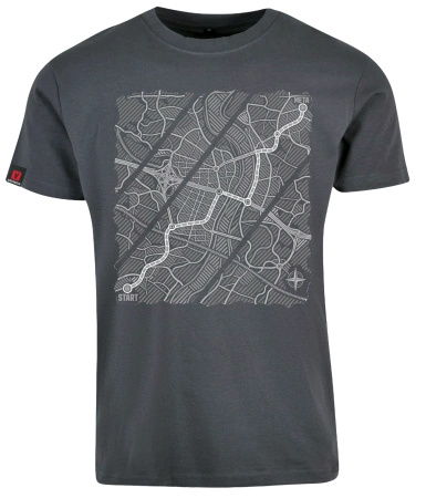 Koszulka męska VOYOVNIK "Urban Wayfinder (mono)" - szara